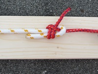 Knoten: Schotstek (doppelt) Knoten: Schotstek (doppelt)